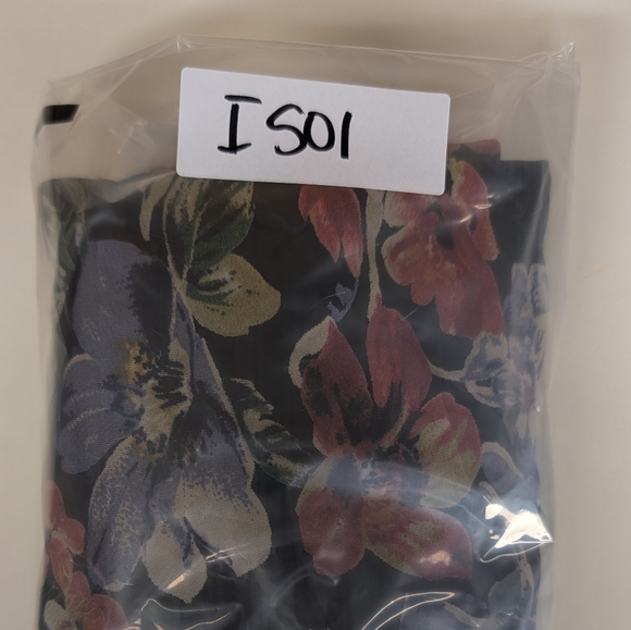 Vintage Eva Blue Floral Maxi Dress Beaded - Picture 11 of 11